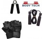 Body Tech 40kg Pvc Home Gym Set With 20 In 1 Exercise Bench.